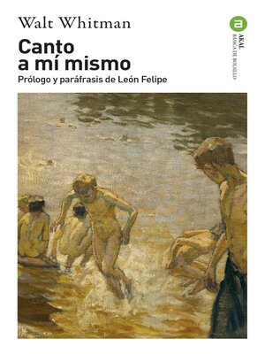 cover image of Canto a mí mismo